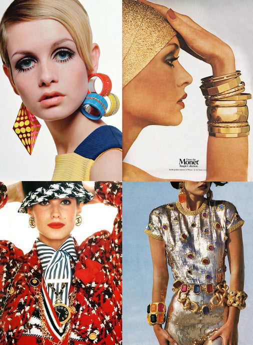 Les Bijoux vintage des années 1960 à 1990
