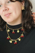 Load image into Gallery viewer, 🍋🍒 Collier Cerise et citrons - Les Fruités upcyclés
