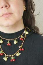 Load image into Gallery viewer, 🍋🍒 Collier Cerise et citrons - Les Fruités upcyclés
