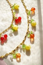 Load image into Gallery viewer, 🍋🍒 Collier Cerise et citrons - Les Fruités upcyclés
