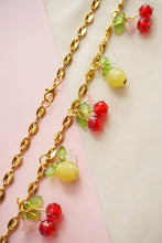 Load image into Gallery viewer, 🍋🍒 Collier Cerise et citrons - Les Fruités upcyclés
