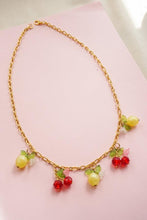 Charger l&#39;image dans la galerie, 🍋🍒 Collier Cerise et citrons - Les Fruités upcyclés
