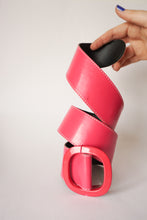 Charger l&#39;image dans la galerie, Ceinture vinyl rose ≤72cm
