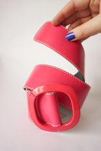 Charger l&#39;image dans la galerie, Ceinture vinyl rose ≤72cm
