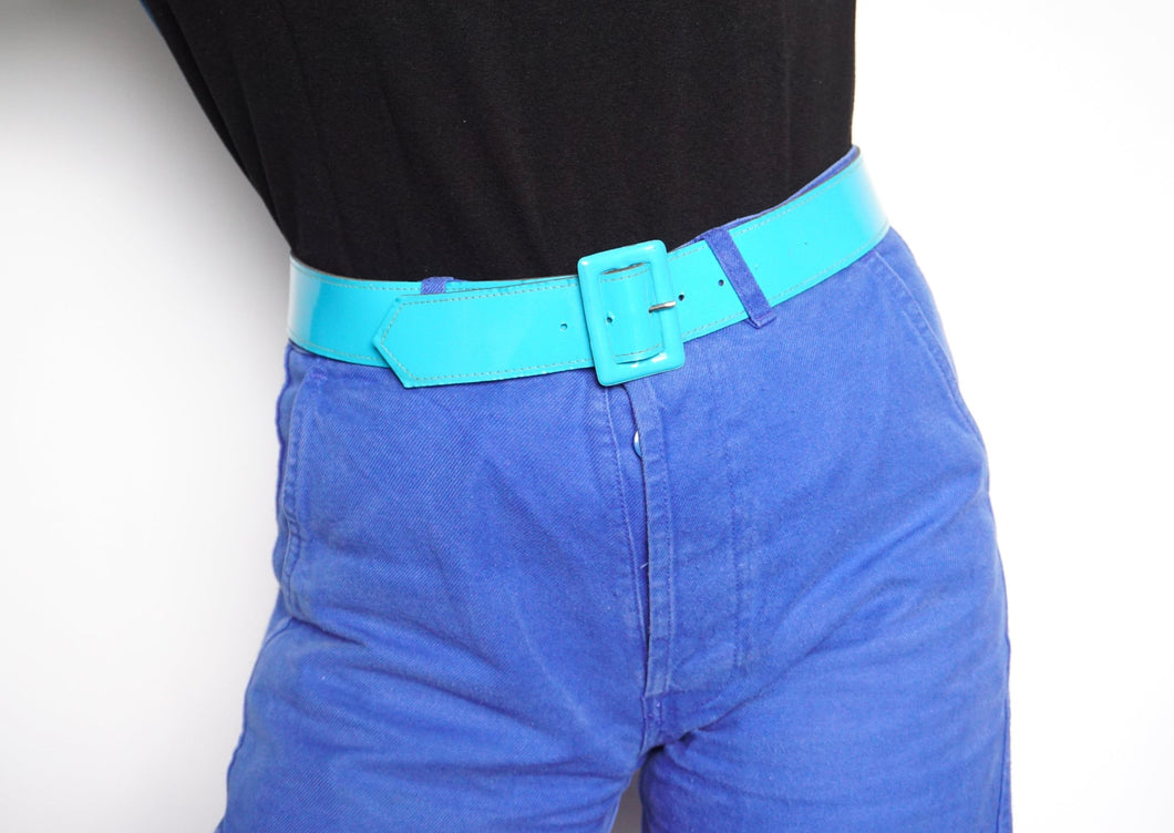 Blue vinyl belt ≤92cm