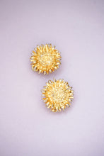 Load image into Gallery viewer, Vintage golden flowers and beads clips
