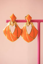 Charger l&#39;image dans la galerie, Boucles clips oranges
