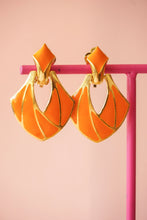 Charger l&#39;image dans la galerie, Boucles clips oranges
