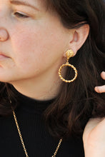 Load image into Gallery viewer, Golden clip-on earrings
