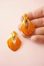 Charger l&#39;image dans la galerie, Boucles clips oranges
