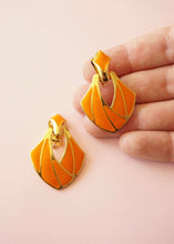 Charger l&#39;image dans la galerie, Boucles clips oranges
