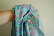 Load image into Gallery viewer, Blue paisley scarf
