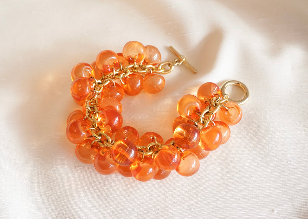 Maxi bracelet bubble orange
