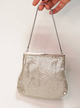 Load image into Gallery viewer, 60&#39;s silver clutch bag
