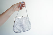 Load image into Gallery viewer, Silver clutch bag
