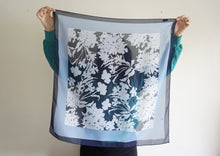 Load image into Gallery viewer, Blue flower scarf - Ted Lapidus
